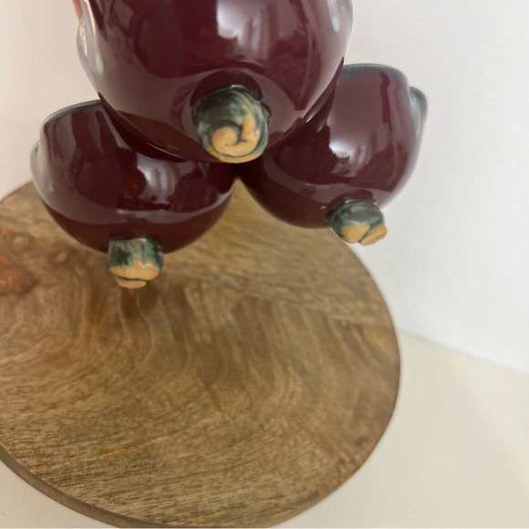 Handmade Pottery Farmhouse Condiments Tray With Mini Spoons - Picture 8 of 12